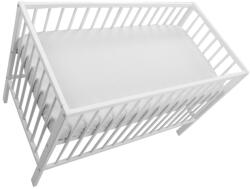 MyKids Cearceaf cu elastic alb 120x60 Lenjerii de pat bebelusi‎, patura bebelusi