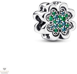Pandora lóhere osztható charm jégzöld és királyzöld kristályokkal - 792752C01