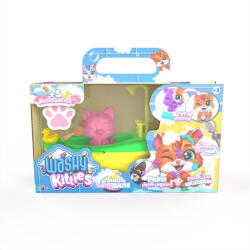 Kensho Washy Kitties: Pancsoló cicusok fürdőkáddal játékszett - Szőrmi, többféle (K02WFK04-1)