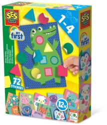SES Creative My first - Set creativ cu autocolante mozaic, animale (14484)