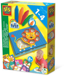 SES Creative My first - Carduri cu animale si creioane colorate (14404)