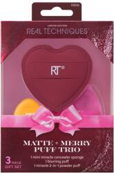 Real Techniques КОМПЛЕКТ REAL TECHNIQUES Matte + Merry Puff Trio Четки за грим дамски
