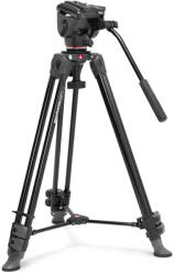 Manfrotto 500X Fluid fej alumínium ikerlábas videó állvánnyal (MVK500XAM) - 220volt