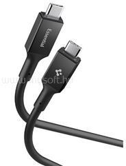 Spigen ESSENTIAL EB24012CC adatkábel (Type-C - Type-C, 240W, PD gyorstöltő, 120cm) FEKETE (ACA09461) (ACA09461)