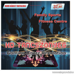 VEGATOYS Gaming Dance Revolution PC-re és TV-re csatlakoztatható táncszőnyeg, HD felbontás