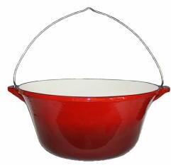  Zománcozott öntöttvas bogrács 16 L piros (12013)