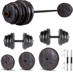 Progressive Set haltera si gantere reglabile PROGRESSIVE 45 KG (ECG45)