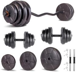 Progressive Set haltera si gantere reglabile bara Z PROGRESSIVE 85 KG (ECGZ85)