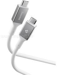 Spigen ESSENTIAL EB24012CC adatkábel (Type-C - Type-C, 240W, PD gyorstöltő, 120cm) FEHÉR (ACA08776) (ACA08776)