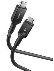 Spigen ESSENTIAL EB10020CC adatkábel (Type-C - Type-C, 100W, PD gyorstöltő, 200cm) FEKETE (ACA09460) (ACA09460)