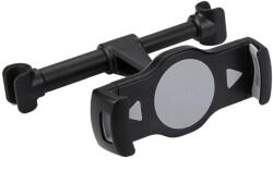 YESIDO Autós tartó hátsó üléshez, szilikon klip, 360°, 4-10 hüvelyk méretű eszközökhöz - Fekete