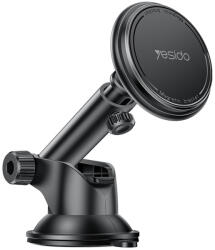 YESIDO Mágneses autós tartó Yesido - C269, műszerfalhoz, bionikus szívócsésze, teleszkópos kar, 360 fokban elforgatható, univerzális - Fekete