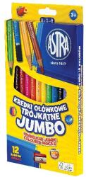Astra Színes ceruza ASTRA jumbo háromszög 12 színű ajándék hegyezővel (VL07-03206-1037282375)