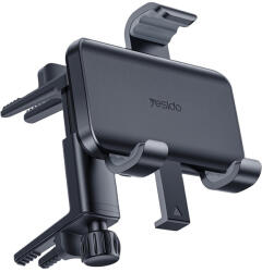 YESIDO Mercedes Légkondicionáló Rács Yesido Autós Tartó (C240), 360720°, Szorítókaros Kapcsoló, Csúszásgátló Szilikon - Fekete