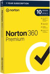 Symantec 360 Premium vírusirtó és csalás elleni védelem, kiterjesztett családi védelem, 75 GB biztonsági mentés, 1 év, 10 eszköz, 1 felhasználó (21423312)