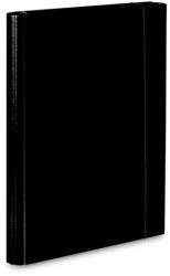 Vaupe Gumis karton mappa, 25mm 310, Fekete