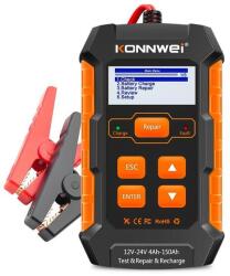  Redresor Valvirtalex KW520, tester de baterii auto, incarcator si intretinere (recuperare) a bateriilor nefolosite, 12/24V (Negru/Portocaliu) (KW520)