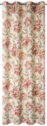 Eurofirany Jenny öko stílusú dekor függöny természetes szövetszerkezettel Natúr/rózsaszín 140x250 cm (391751)