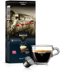 MARTELLO Ristretto kávékapszula - Intenzív és karakteres, 10 × 6 g - Martello kompatibilis