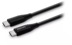 Philips Cablu de date Philips PH-DLC5206C, USB Type-C la USB Type-C, 2m (Negru) (PH-DLC5206C)