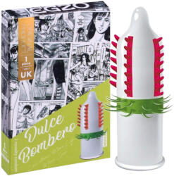 EGZO Dulche Bombero - tüskés, stimuláló óvszer (1db) - szexaruhaz