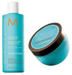 Moroccanoil csomag: Hidratáló sampon, 250 ml + Intenzíven hidratáló maszk, 250 ml