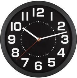 Somogyi Elektronic AWC250BK fali óra, üveg előlap, kontrasztos, jól leolvasható számlap, 1xAA elem tápellátás, átmérő 250mm (AWC250BK) - tipparuhaz