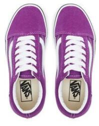 Vans Gyerek teniszcipő, Vans, Old Skool V, tépőzáras, lila, valódi bőr, 27.5 EU (0000305185075_27_5)
