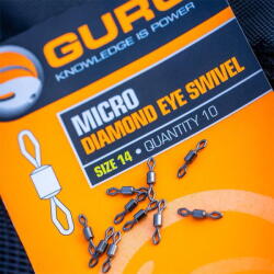 Guru Carlig Guru Micro Diamond Eye Swivel nr. 14 10buc (A.GU.GSDE)
