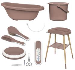 bébé-jou Sense 7 részes babakád és kádállvány fürdető szett mocha mousse b428819