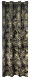 Eurofirany Stella bársony sötétítő függöny Fekete/arany 140x250 cm (388311)