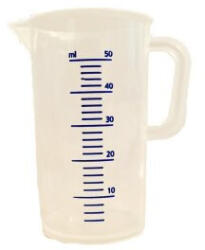 Vitlab Skálázott műanyag mérőpohár 50 ml