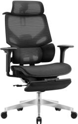Mark Adler Irodai prémium szék, hálós ergonomikus lábtartóval fekete (MA-EXPERT-8-7-BLACK-MESH)