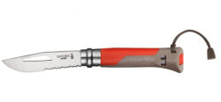 Opinel VRI N°08 Inox Outdoor zsebkés piros