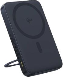 Baseus PicoGo Qi2 Magnetic 5000mAh külső akkumulátor, 20W, 30 cm-es USB-C kábellel, fekete (P10076802123-00)