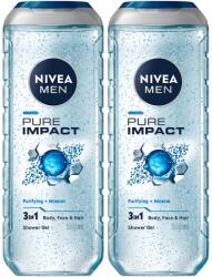 Nivea Csomag: NIVEA Pure Impact tusfürdő, 2x500 ml