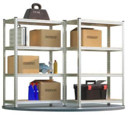 Deuba Set de 2 rafturi 160x90x40 cm - argintiu Raft
