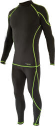 Ozone férfi sí aláöltöző szett, fekete-zöld XL