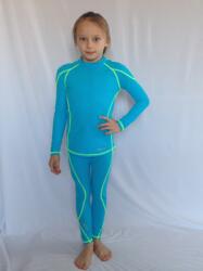 Ozone gyerek sí aláöltöző, kék-neon zöld, 116-164 cm 140 cm