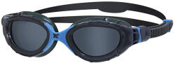 Zoggs Predator Flex úszószemüveg, fekete-kék-smoke L/XL