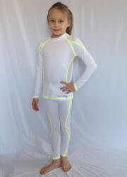 Ozone gyerek sí aláöltöző, fehér-neon, 116-164 cm 152 cm