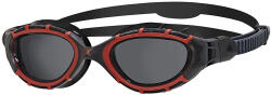 Zoggs Predator Flex Polarized úszószemüveg, fekete-piros-smoke L/XL