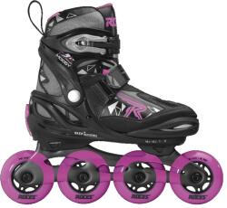 Roces Moody Girl Tif állítható görkorcsolya, fekete-fukszia (pink) 36-40