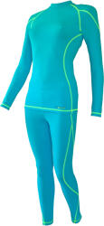 Ozone női sí aláöltöző szett, kék-zöld L