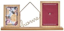 Gift Decor Fényképkeret, ajándék dekoráció, fém/fa, többszínű