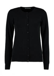 Kustom Kit Női hosszú ujjú felső Kustom Kit Women's Classic Fit Arundel Crew Neck Cardigan M, Fekete