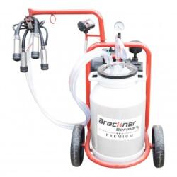  Aparat de muls vaci cu grup colector 160cc, sasiu vopsit electrostatic, bidon aluminiu 30L, 1 post Breckner Germany