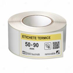 LabelLife Rola etichete autoadezive termice 50x90 mm, adeziv removable, 500 etichete rola (ER12R50X90CA)