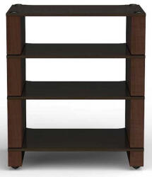 Blokhifi Blok Stax 2G 4 polcos hifi állvány - dió + fekete