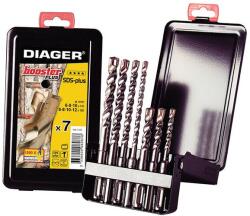  Truse burghie SDS-plus pentru beton cu armatura Booster PLUS 7 piese